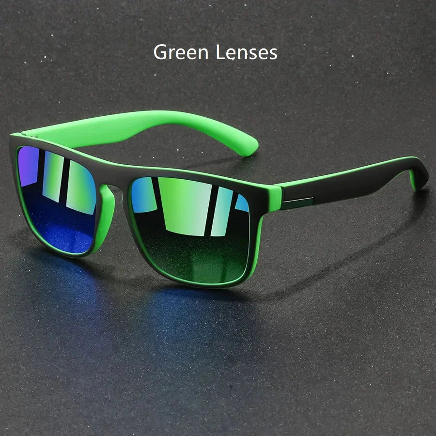 Fashion Vintage Square Sunglasses Men Women Fishing Driving Man Luxury Brand Designer Sun Glasses Retro Eyewear UV400