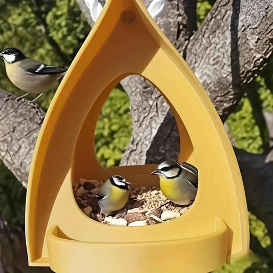 Hanging Bird Feeder Large Capacity Outdoor Bird Feeder Birdhouse Garden Bird Feeder for Sparrow Finch Balcony Yard Porch