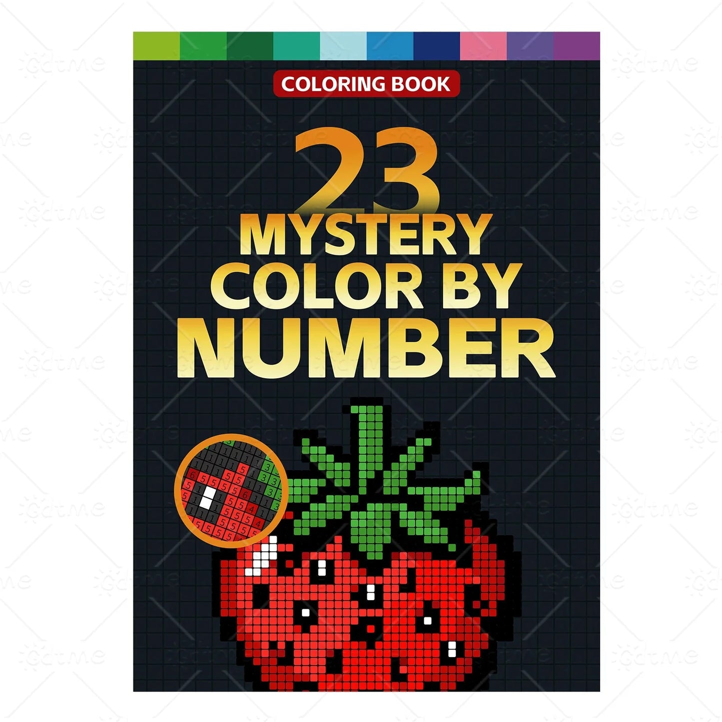 MYSTERY COLOR BY NUMBER Cartoon Animal artwork by digital adult Coloring Book DIY Painting Drawing Coloring By Num