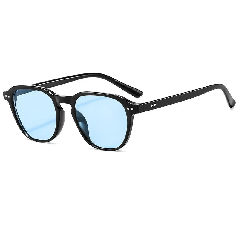 Fashion Square Round Sunglasses Men Women Brand Designer Retro Sun Glasses Male Female Small Frame Vintage Rivet Oculos De Sol
