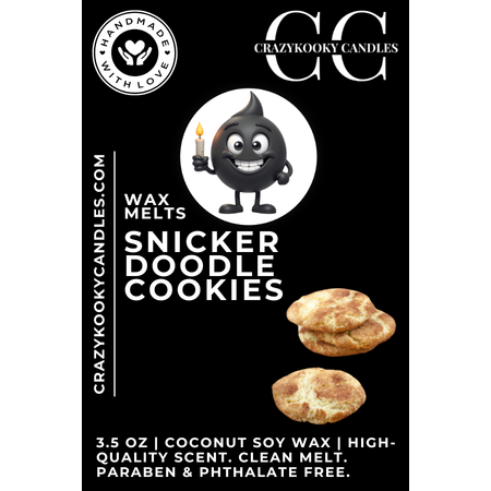 SNICKERDOODLE COOKIES - Wax Melts, Scented Coconut Soy, 3.5oz