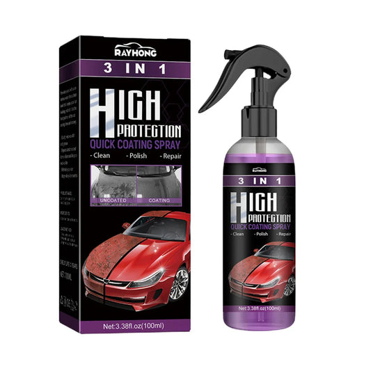 3 In 1 Car Ceramic Coating Spray High Protection Shine Armor Ceramic Car Wash Car Shield 30/100ml Polishing Spraying Wax Tools