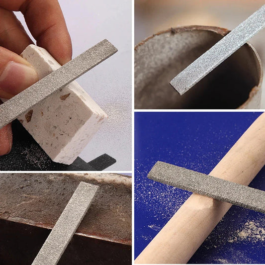 Diamond Mini Needle File Set for Carpentry Jewelry Stone Glass Metal Ceramic Polish Carving DIY Craft Woodworking Hand Tools