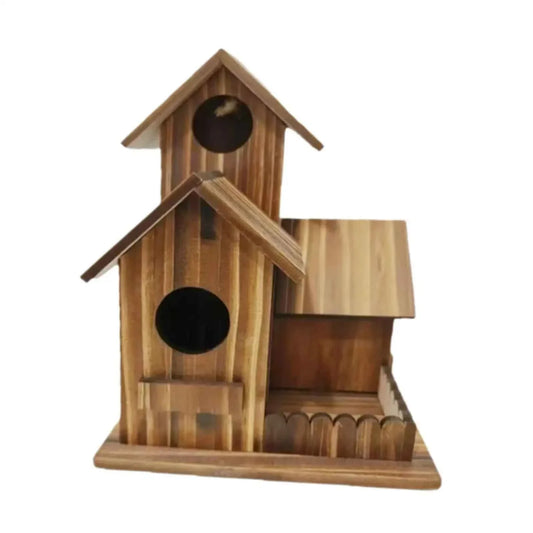 Bird House for Outside Hummingbird Nest Easy Hanging Birdhouse Outdoor Birdhouse Room Wooden, for Outdoor Decor