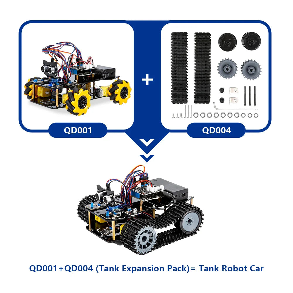 ESP32 Smart Robot Car Kit Remote Control Car for Arduino Programming Project STEM Education Science Coding Kit