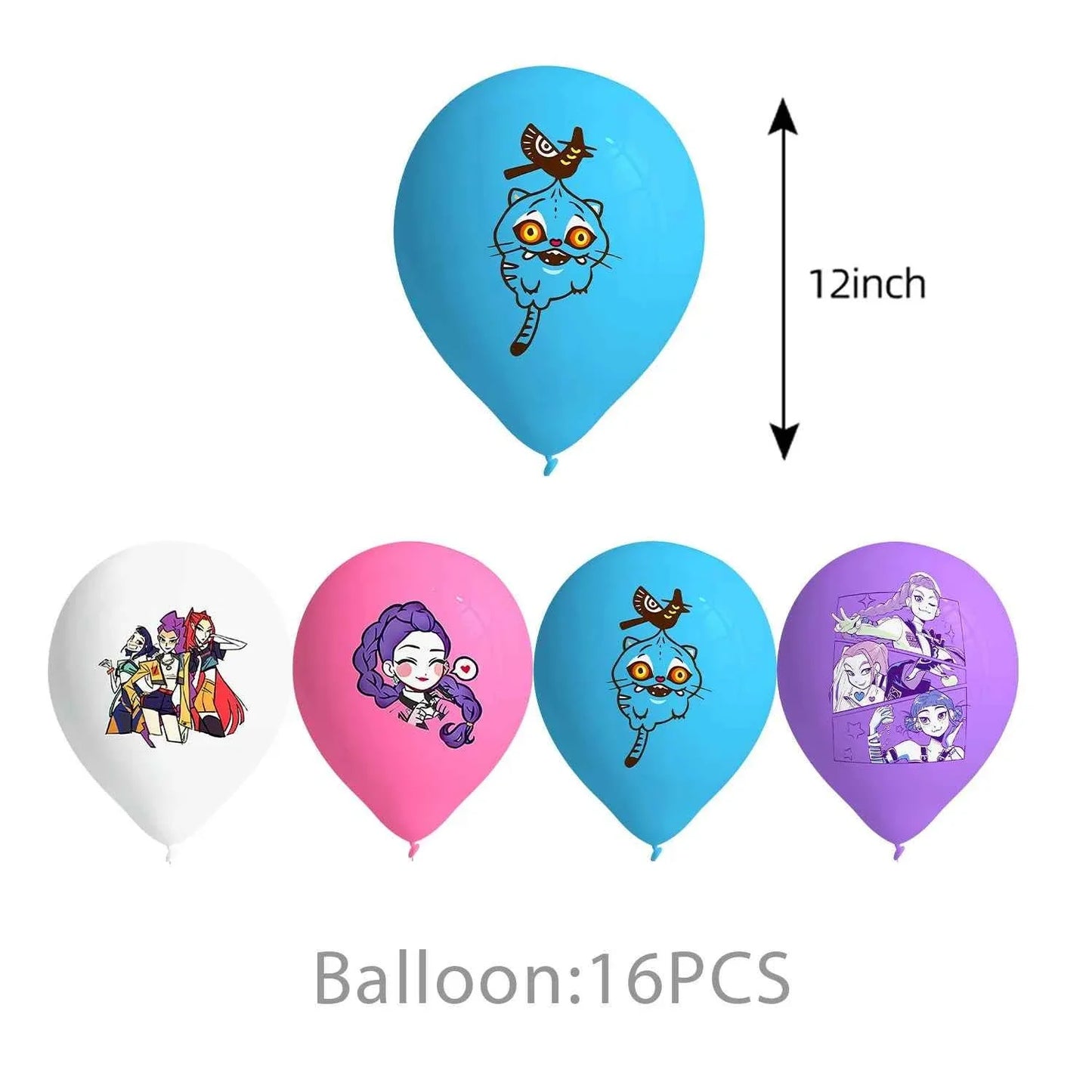K-Pop Demon Hunters Birthday Decorations Girls Birthday Party Tableware Balloons Set Cup Plates Girls Favor Kpop Warriors Supply