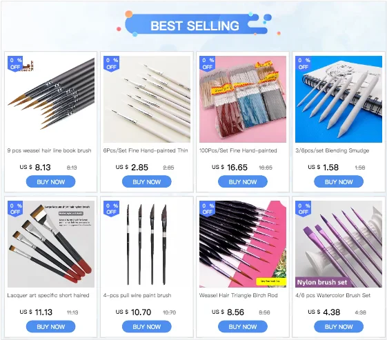 New pigment color mixing oil painting gouache scraper Art supplies wooden handle Single pick/Blade