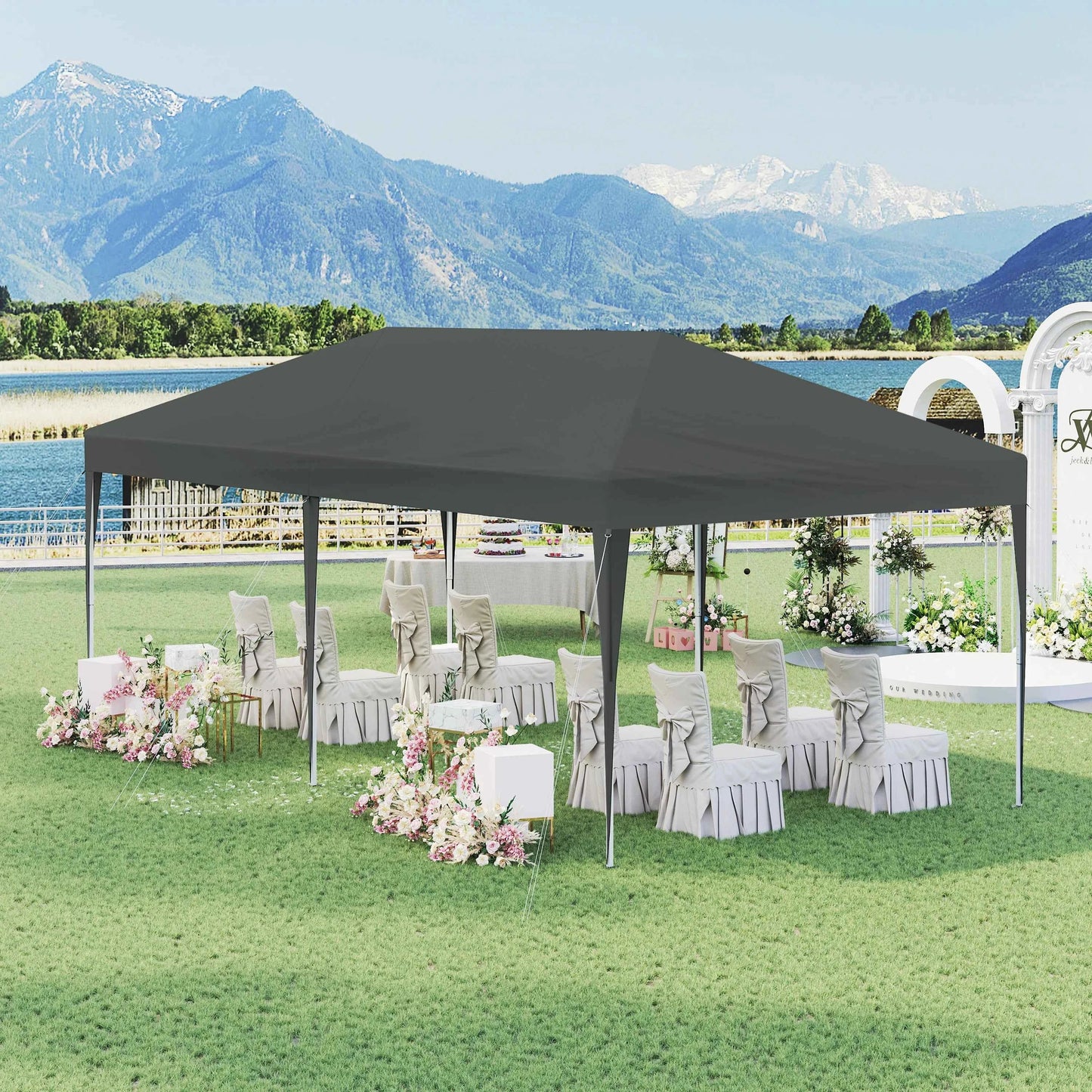 Pop Up Folding Gazebo Garden Gazebo Marquee Pergola Waterproof Windproof UV Protection party tent for Garden Camping Beach BBQ