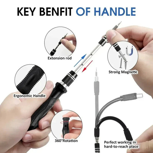 New 115 in 1 Professional Repair Tool Precision Screwdriver Set Magnetic Torx Hex Screw Driver Bits Kit for Xiaomi Mac PC iPhone