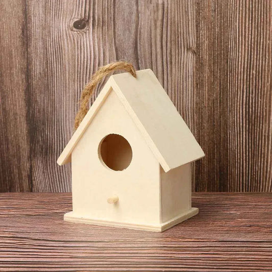 Cage Garden Wooden Bird Outdoor Hanging Bird Nest Birdhouse Accessories Box Garden Pet Yard Cages Bird Decoration Creativity