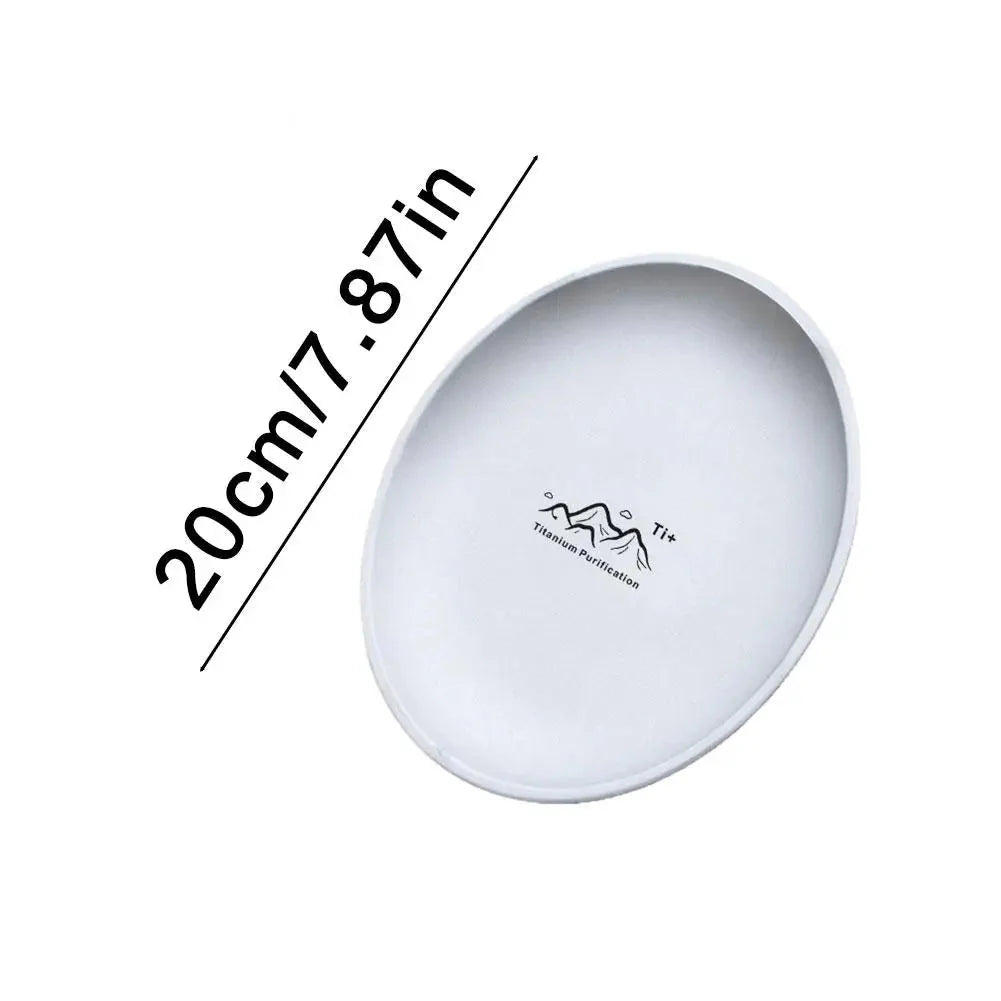 Fruit Salad Household Creative Dish High quality Plates 3pcs Titanium Purification Plate Outdoor Picnic Dinner Tableware Tray