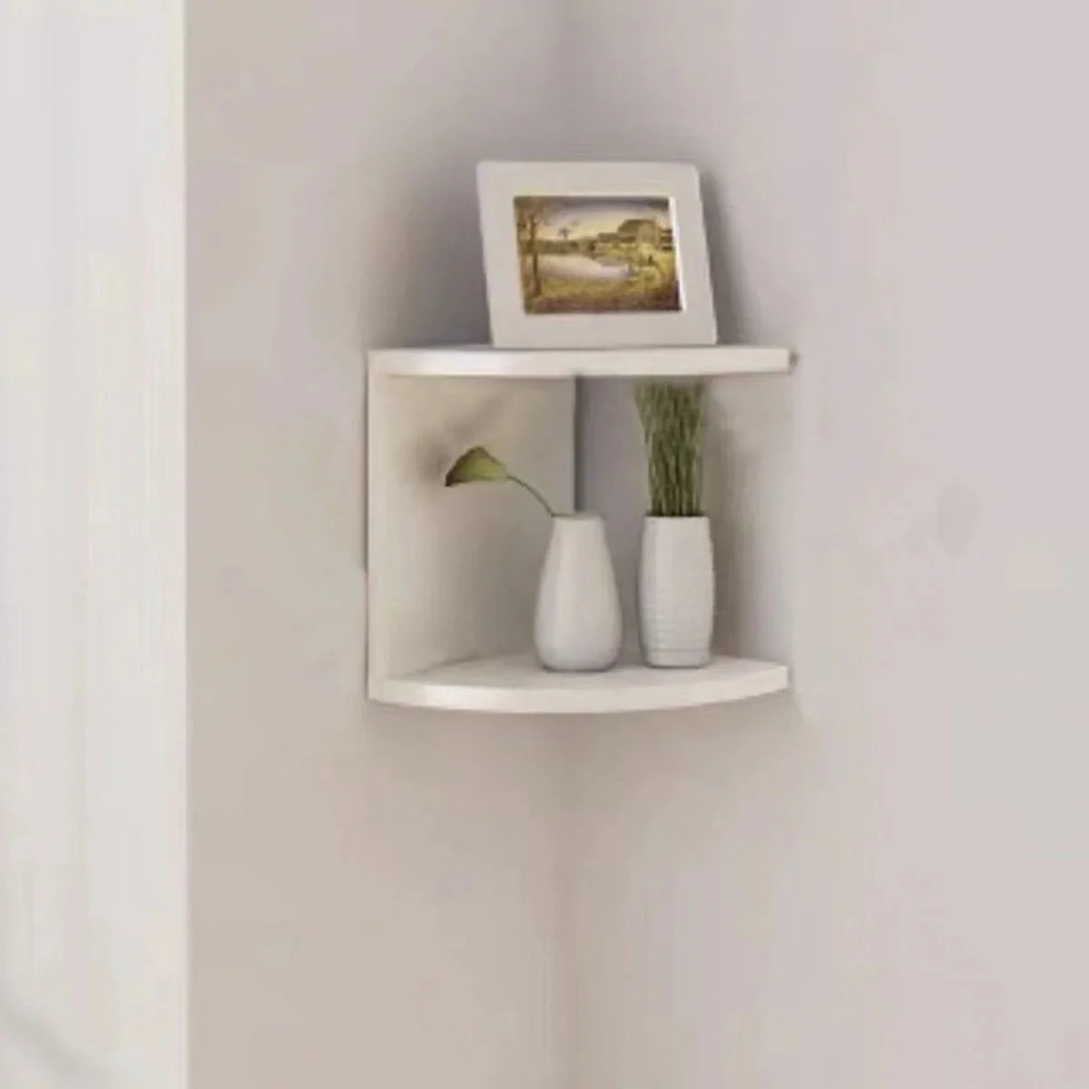 Corner Shelf - 5/2-Tier Corner Floating ShelvesWall Easy Assemble Wall Corner Shelves Bedrooms Living Room Decorations Bookcase