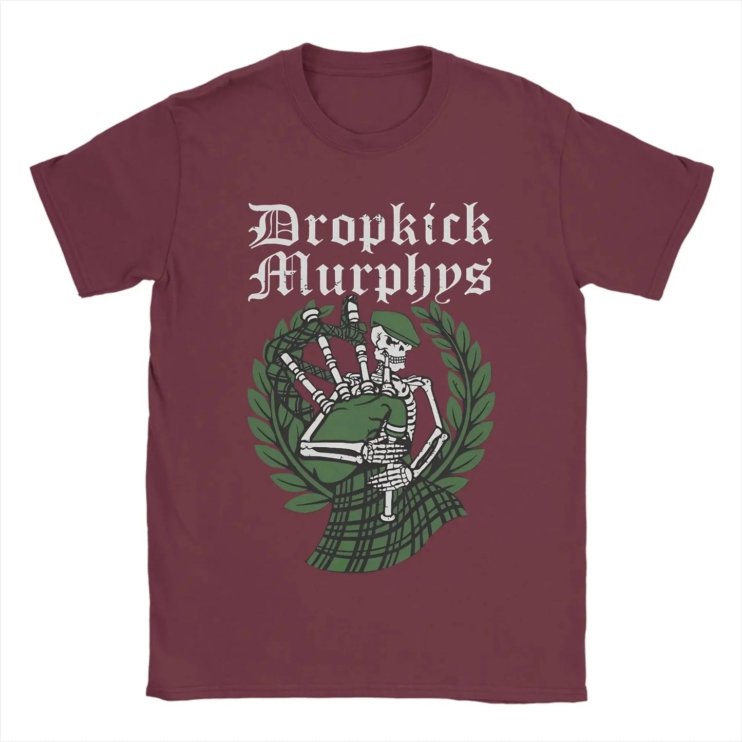 Men's T-Shirts Dropkicks Murphyss Band Novelty 100% Cotton Tee Shirt Short Sleeve T Shirt Crewneck Clothing Gift Idea