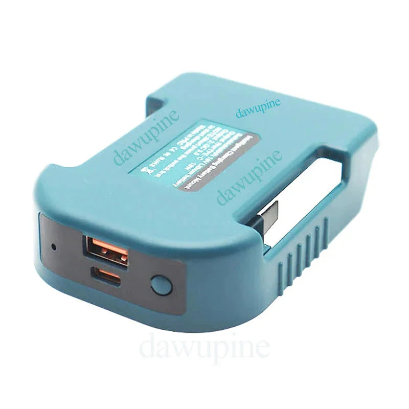 Li-ion Battery Parts Adapter For DEWALT 20V DCB200 For Makita 18V BL1830 Lithium Batteries Case Type C USB Power Bank Charger