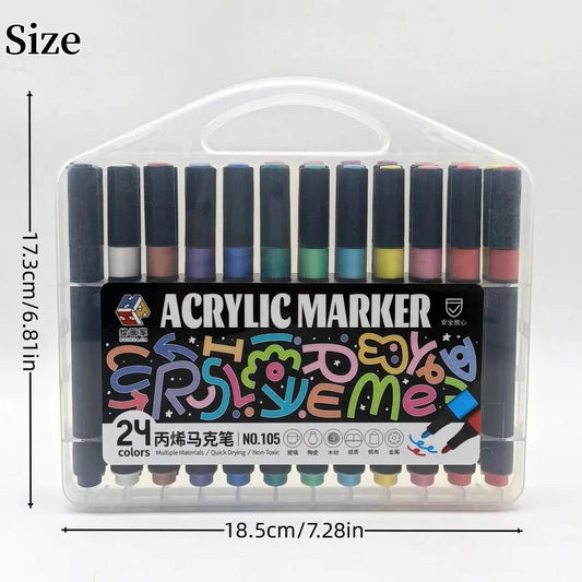 12 color /18 color /24 color /36 color /48 color acrylic marker art supplies hand-painted diy watercolor pens
