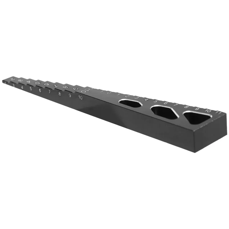 RC Model Car Metal Ride Height Droop Gauge Adjuster Ruler Measuring Tool for 1/8 1/10 1/12 RC Car,Black