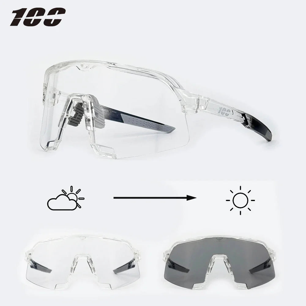 100 Cycling Sunglasses UV400 TR90 Sports Bicycle Glasses MTB Mountain Bike Fishing Hiking Riding Eyewear for Men Women sport