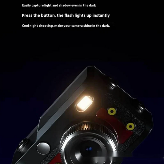 CABE-School Life Memory Thumb Camcorder 1080P HD Digital Camera Mini Retro Student Gift Portable Video Recording Device Videogra