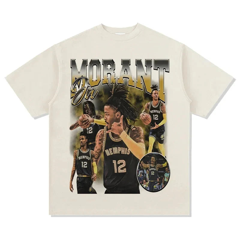 Oversized Men T Shirts US Street Basketball Printed Short Sleeve Hip-Hop Y2K Tees Commute Casual O-neck Tops Cool Boy T-shirts