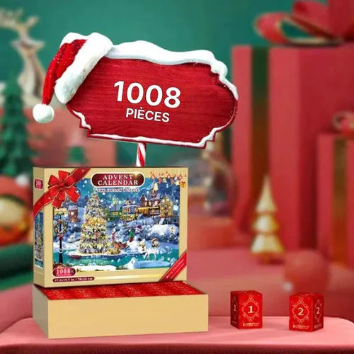 Advent Calendar 1008 Piece Puzzle Paint By Number Package