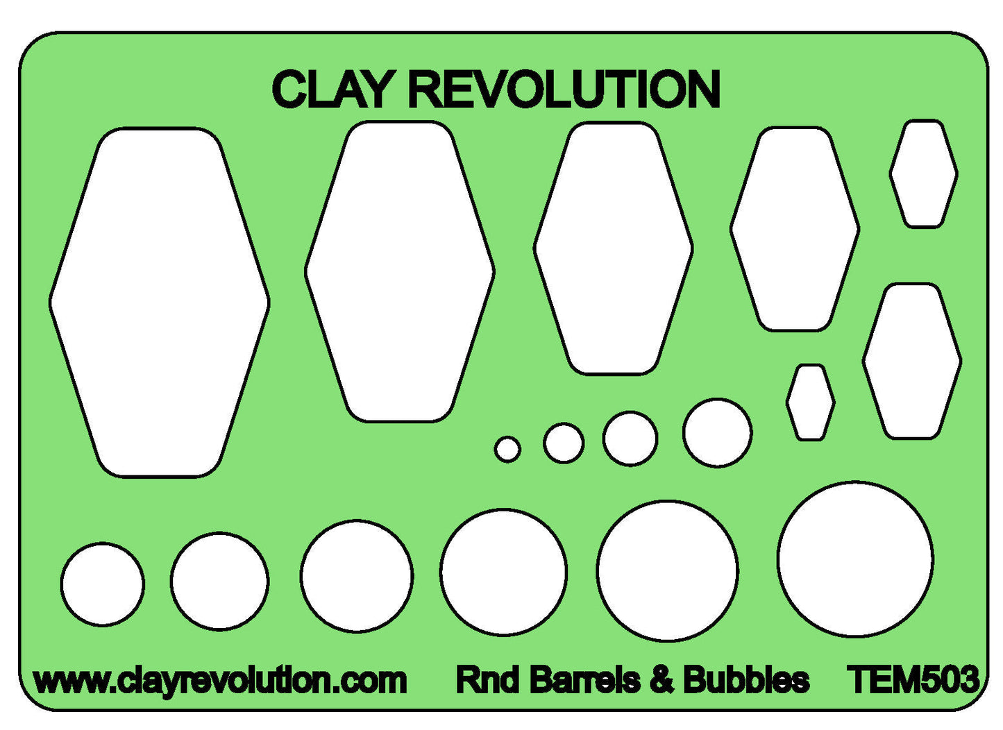 Round Barrels and Bubbles Template