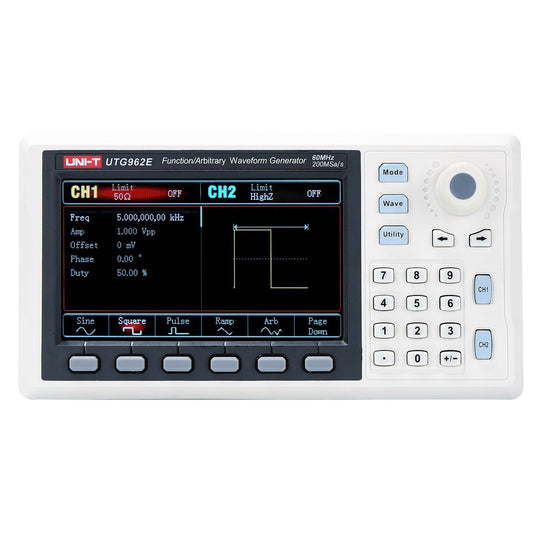 UTG962E 60 MHz 2Ch Classic-Series Arbitrary Waveform Generator