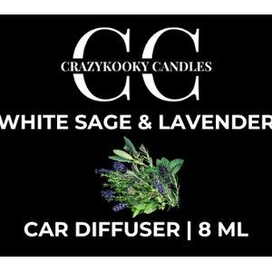 WHITE SAGE & LAVENDER - Car Diffuser, 8ml