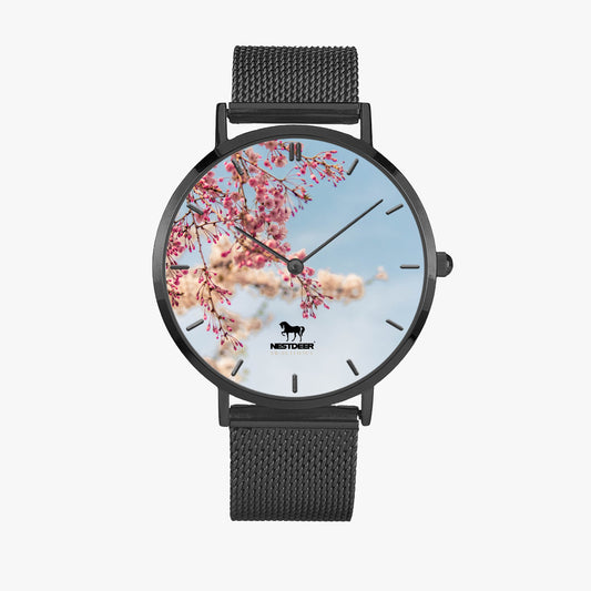 170. Fashion Ultra-thin Stainless Steel Quartz Watch (With Indicators)