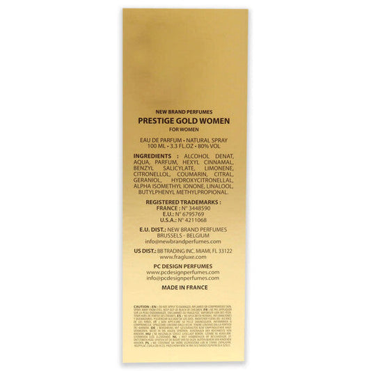 New Brand Prestige Gold Women 3.3 oz EDP Spray