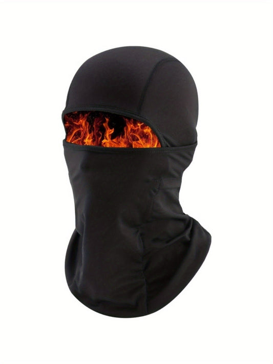 Extreme cold windproof breathable face mask and scarf w/ adjustable drawstring