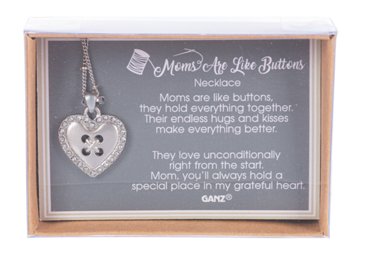 Moms are like Buttons - Necklace -