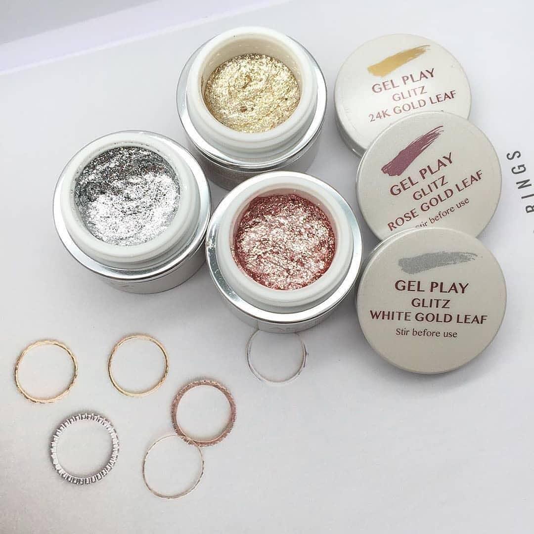 Akzentz Gel Play - Glitz 24K Gold Leaf