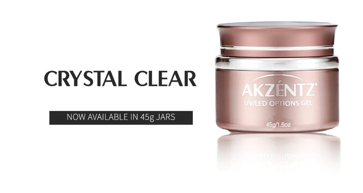 Akzentz Options Soak-Off Gel - Crystal Clear 45g