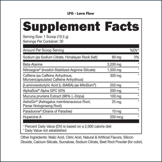 Bucked Up LFG Burn Thermogenic Pre-Workout, 30 Servings