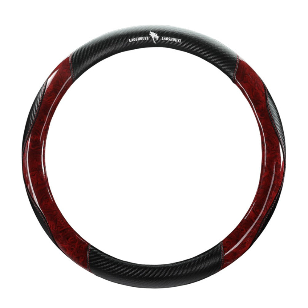 Steering Wheel Cover Universal Fit Carbon Fiber