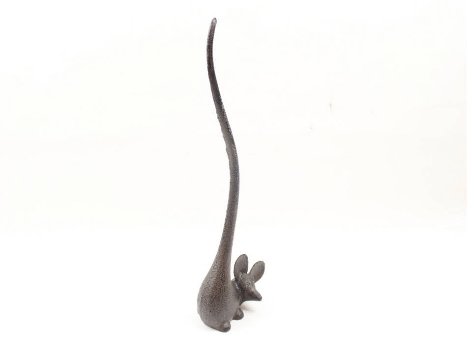 Cast Iron Mouse Paper Towel Holder 12""