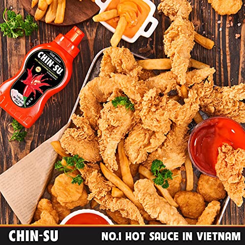 CHIN-SU Sauce The Original Vietnamese Hot Sauce, Sweet Sriracha Chili - 8.82oz 500g BIG