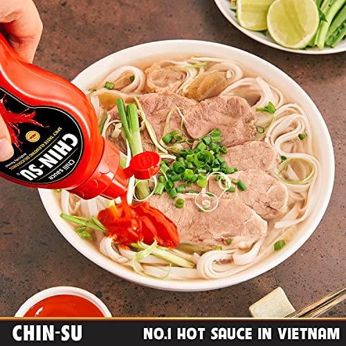 CHIN-SU Sauce The Original Vietnamese Hot Sauce, Sweet Sriracha Chili - 8.82oz 500g BIG
