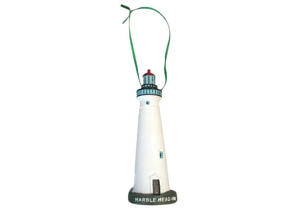 Marble Head Lighthouse Christmas Tree Decoration 7""
