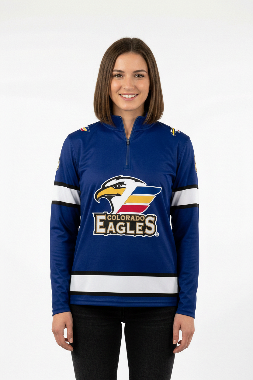Colorado Eagles AHL Licensed Replica Jersey Performance 1/4 Zip