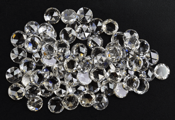 Cubic Zirconia CZ 6mm Rose Cut Flat Back