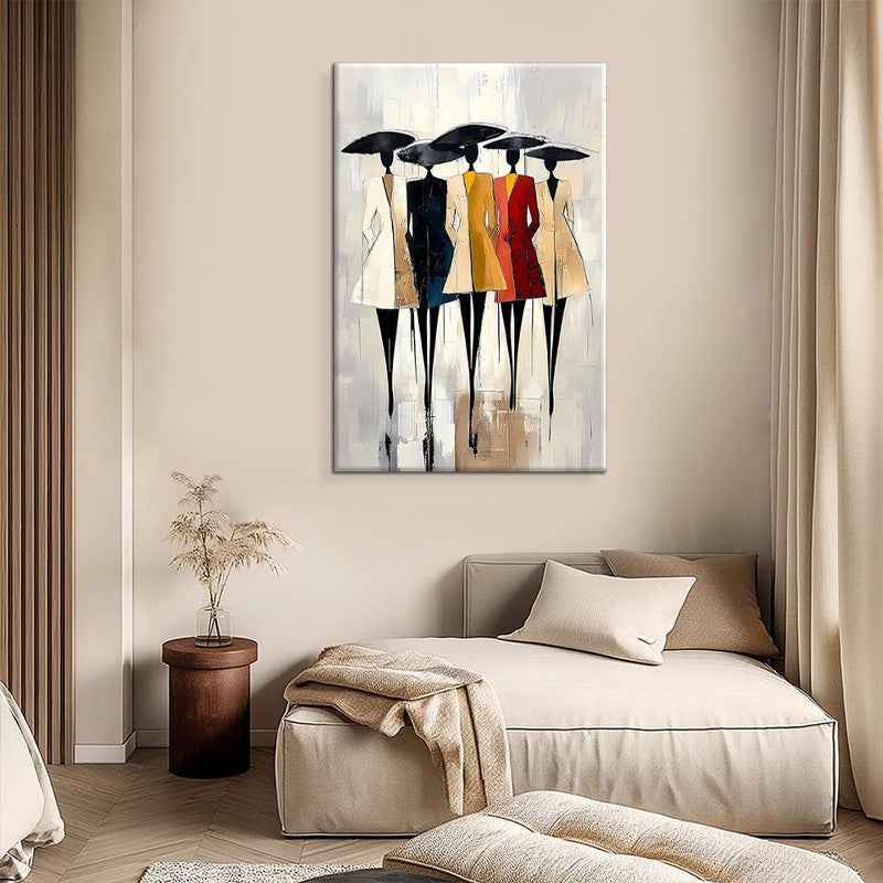 Hand-Painted Oil Paintings On Canvas Abstract African Woman Painting Wall Picture For Living Room Home Decor Art No Framed