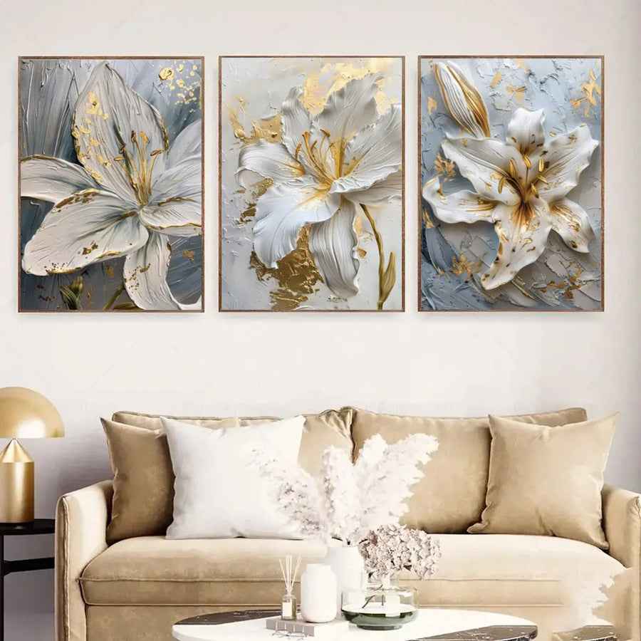 Hand-painted Floral Study Room Decorative Painting