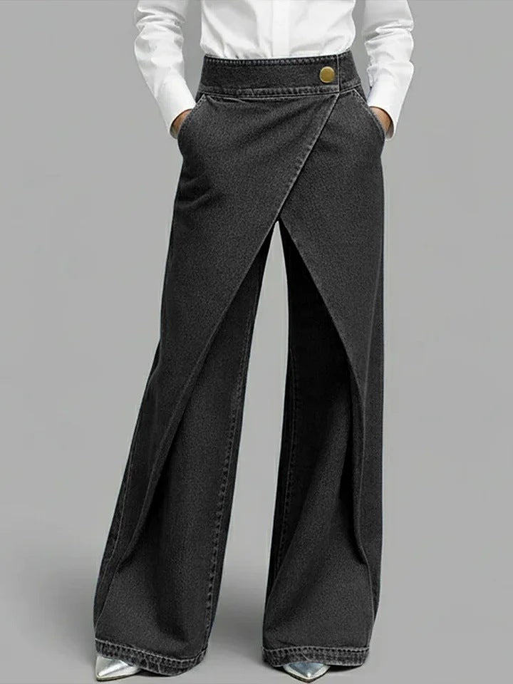 Womens Slim-Straight Leg Fashion Jeans - Versatile High-Quality Denim Trousers