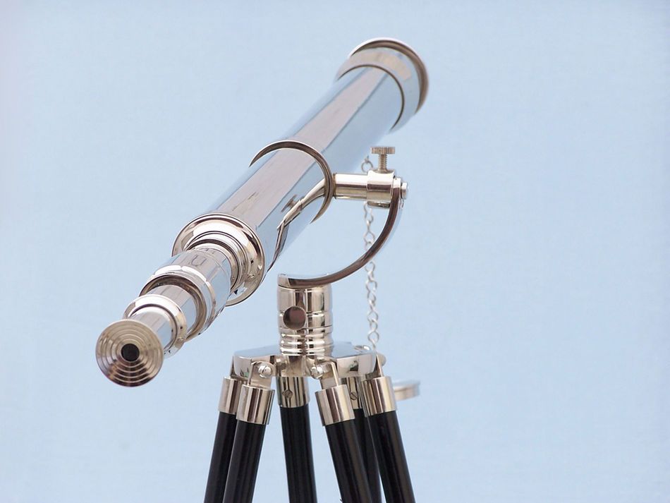 Floor Standing Chrome Galileo Telescope 65""