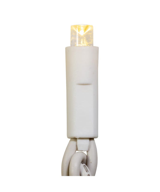 50-Light 5mm Warm White Twinkle LED White Wire Light Set