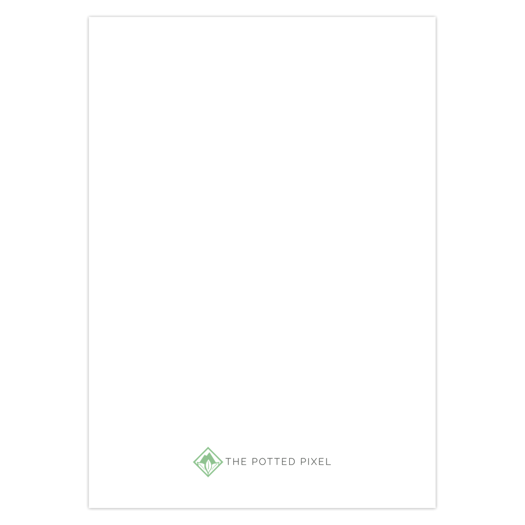 Holiday Greeting Card – Botanical Design Blank Inside