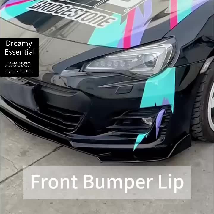 4pcs/Set Material Car Front Lip Spoiler Kit - Stylish Appearance Upgrade, Small Vehicle Bumper Modification Accessories with Easy Installation and Durable Protection for Fenders, Car Spoiler, Car Modification Accessories