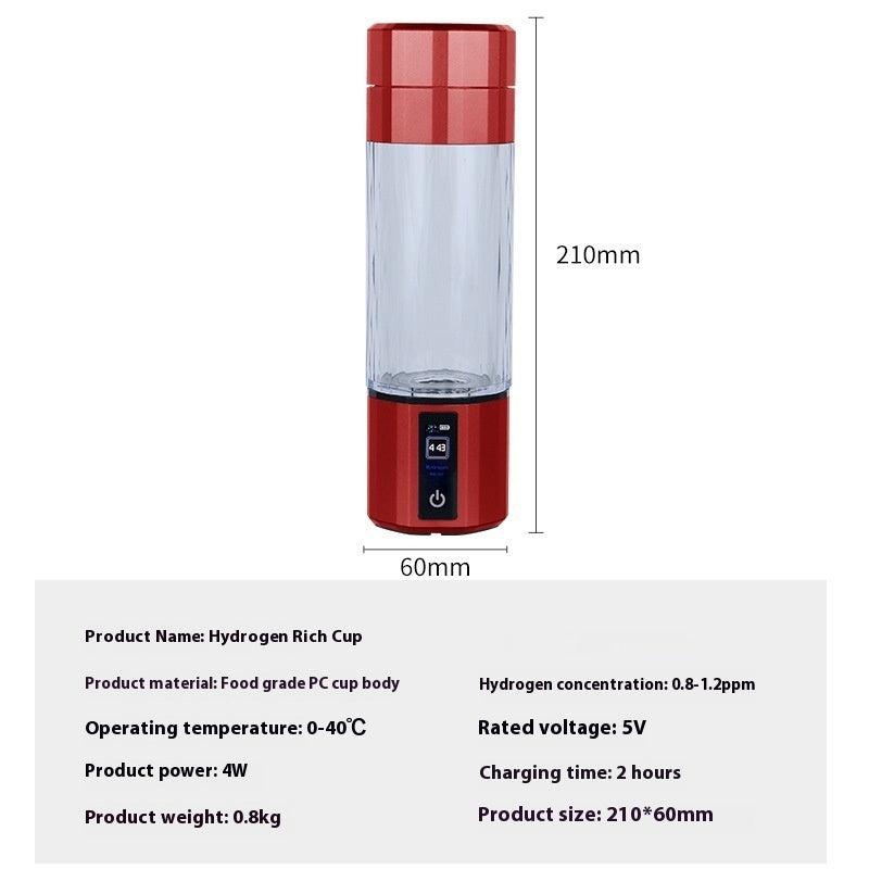 Portable Household High Concentration Hydrogen Rich Water Cup
