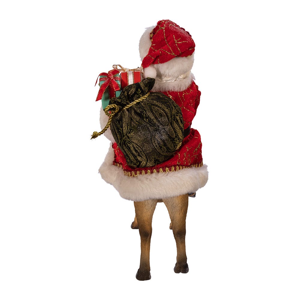 Fabriche Santa On Reindeer
